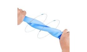 Starke flexible blaue Silikon-Katzennapfunterlage, leicht verdrehbar und faltbar für müheloses Reinigen.