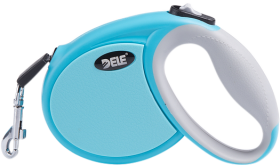 Leichte blaue einziehbare Katzenleine mit ergonomischem Griff und sanftem Rückzug für einfache Kontrolle, Teil der katzenmarken.